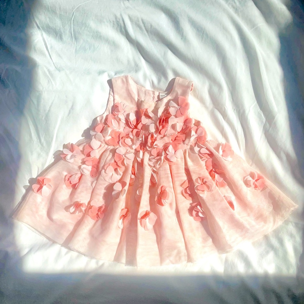 Flower 3d baby Dress. A pink dream H&M 4-6 months